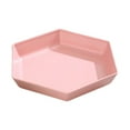 thumbnail image 1 of Hexagonal Fruit Tray, Large Plastic Serving Platter, Multi-Purpose Snack and Candy Dish for Living Room and Coffee Table ( Pink ), 1 of 8