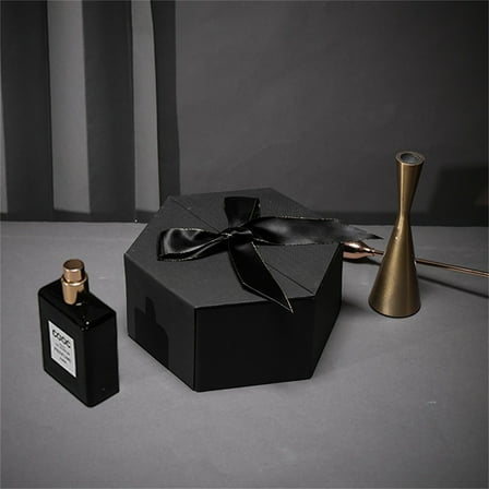 Hexagonal Gift Box, Empty Cardboard Birthday Present Packaging for Jewelry Lipstick, Heart Shape Box for Valentine's Day Mother's Day, Decorative Storage Box for Small Items