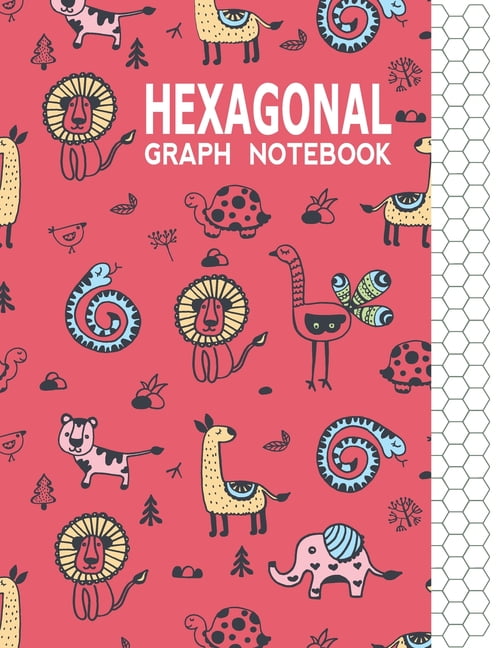 Hexagonal Graph Notebook Graph Paper Workbook for Organic Chemistry & Design Game Mapping(Hex