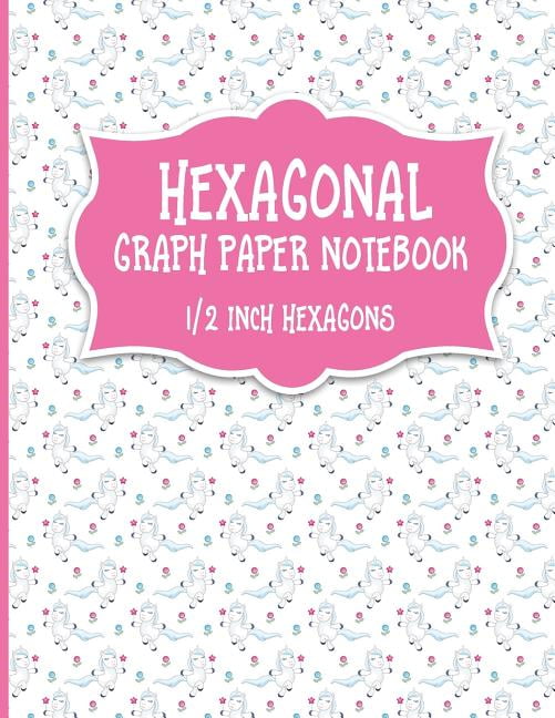 Hexagonal Graph Paper Notebook 1/2 Inch Hexagons Hexagonal Graph