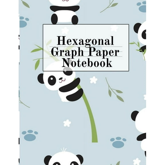 Hexagonal Graph Paper Notebook: Hexagon Composition Notepad (.5" per side) For Drawing, Doodling, Crafting, Tilting, (Paperback)