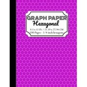 Hexagonal Graph Paper Notebook Organic Chemistry & Biochemistry Note Book, 1/4 inch hexagons Science Notebooks Series, Paperback