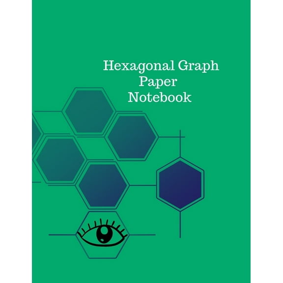 Hexagonal Graph Paper Notebook, (Paperback)