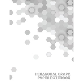 Hexagonal Graph Paper Notebook: Workbook Suitable for Design Game Mapping Knitting and Quilting, (Paperback)