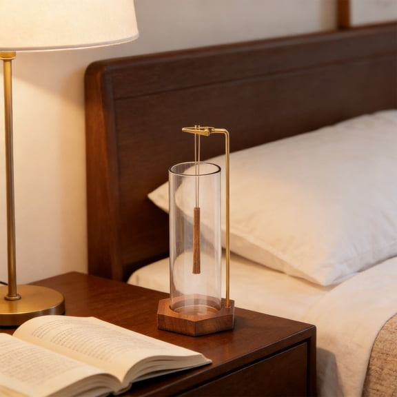 Hexagonal Hanging Glass Aromatherapy Burner Essential Oil Diffuser for Home Decor Relaxation Yoga Meditation Stress Relief Scented Candle Holder Wall Ceiling Decor Modern Zen Atmosphere