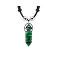 thumbnail image 1 of Hexagonal Healing Gemstone Crystal Point Pendant Silver Metal Adjustable Necklace - Womens Fashion Handmade Chakra Jewelry Boho Accessories, 1 of 2