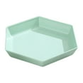 thumbnail image 1 of Hexagonal Large Fruit Tray Home Living Room Coffee Table Candy Tray Food Tray (Mint Green), 1 of 6