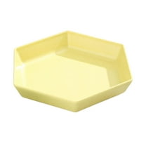 Hexagonal Large Fruit Tray Home Living Room Coffee Table Candy Tray Food Tray (Yellow)