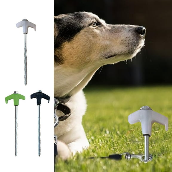 Hexagonal Luminous Nail Tent Stakes Screw In | Ground Anchors for Tents Gazebos Awnings Tarps | Heavy Duty Steel | 8 Pack | 8 Inch Drillable Camping Stakes | Secure Hold All Surfaces