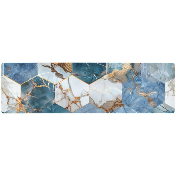 Hexagonal Marble Trivets Hot Pad Rectangle Pots Holder Kitchen Pans Mat Placemats for Cooking Baking Counter