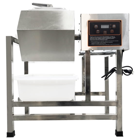 Hexagonal Meat Vegetable Tumbler Marinator Bidirectional Rotating Food Pickle Curing Machine 45L