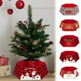 thumbnail image 1 of Hexagonal Printed Christmas Tree Skirt - Festive Tree Collar for Christmas Decor, Durable Material with Vibrant Prints, Fits Christmas Trees, Enhances Holiday Vibe, 31.49*9.84in, H, 1 of 7