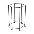 thumbnail image 1 of Hexagonal Rotating Floor-Standing Clothes Rack with Wheels - Movable Dormitory Laundry Drying Organizer for Home and School, Space-Saving Indoor Hanging Storage Solution, 1 of 6