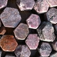 Hexagonal Ruby Rough Rocks for Tumbling Dispelling Fear and Anxiety