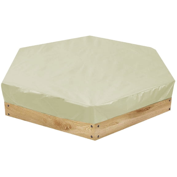 Hexagonal Sandbox Cover for Backyard Outdoor Rainproof Sun Protective Sand Box Cover Wear Protector