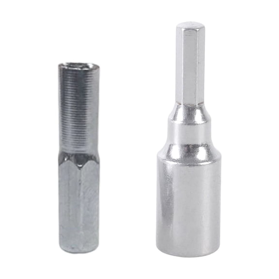 Hexagonal Shank Adapter Pair 4mm and 6.35mm Conversion High Strength Alloy Adapters for Industrial and Home Repair