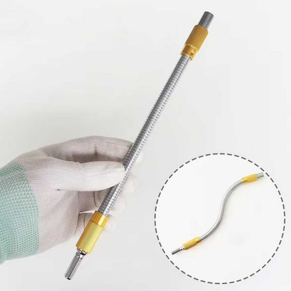 Hexagonal Shank Flexible Drill Bit Extension Universal Metal Bit Holder 98 Inch Screwdriver Attachment for Versatile Drilling