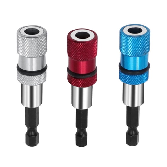 Hexagonal Shank Magnetic Adapters 3Pcs Screwdriver Bit Holder Stainless Steel