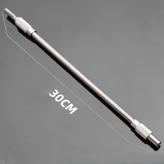 Hexagonal Shank Universal Flexible Extension Bit for Drills | Carbon Steel Flexible Shaft Connecting Rod | Narrow Space Multi-Angle Work Tool for Furniture & Electronics Repair