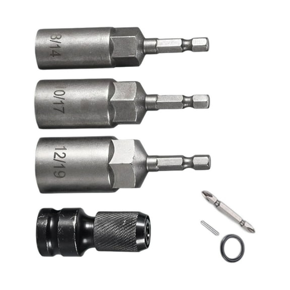 Hexagonal Socket Spanner Tool Set 8/14/10/17/12/19mm Retractable Design For Automotive Repair And Mechanical Maintenance