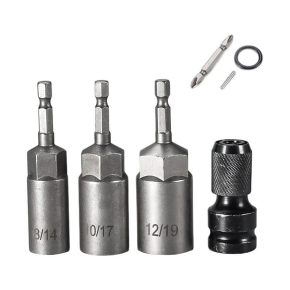 Hexagonal Socket Spanner Tool Set 8/14/10/17/12/19mm Retractable Design For Automotive Repair And Mechanical Maintenance