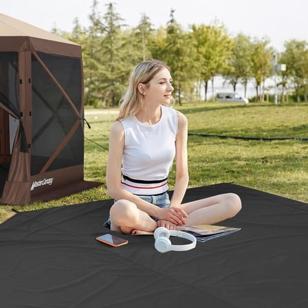 Hexagonal Tent Footprint, 10x10FT Camping Footprint with Storage Bag