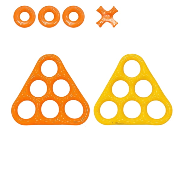 Hexagonal/Triangular Shape Water Tossing Plaything for Pool Entertainment Thick Inflatable Swimming Toy with Bright Dye Water Toss Dolls (E)