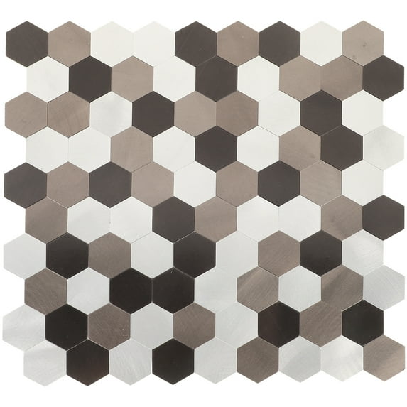 Hexagonal Wall Tiles Peel and Stick for Sticky Wallpaper Home Decor Aluminum Composite Panel