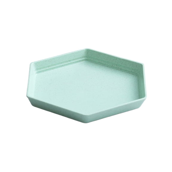 Hexagonal Wheat Straw Plates, Lightweight Unbreakable Dinner Plates, Reusable Food Trays for Fruits, Snacks, Pet Feeding, Microwave & Dishwasher Safe