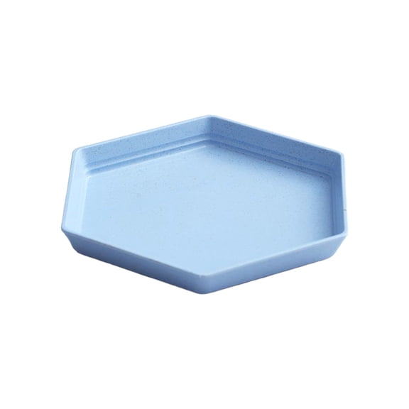 Hexagonal Wheat Straw Plates, Lightweight Unbreakable Dinner Plates, Reusable Food Trays for Fruits, Snacks, Pet Feeding, Microwave & Dishwasher Safe