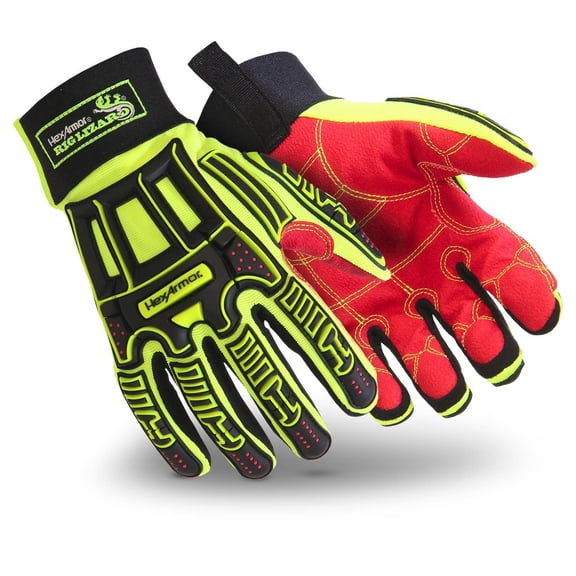 Hexarmor Work Gloves,Rig Lizard,Size L,PR