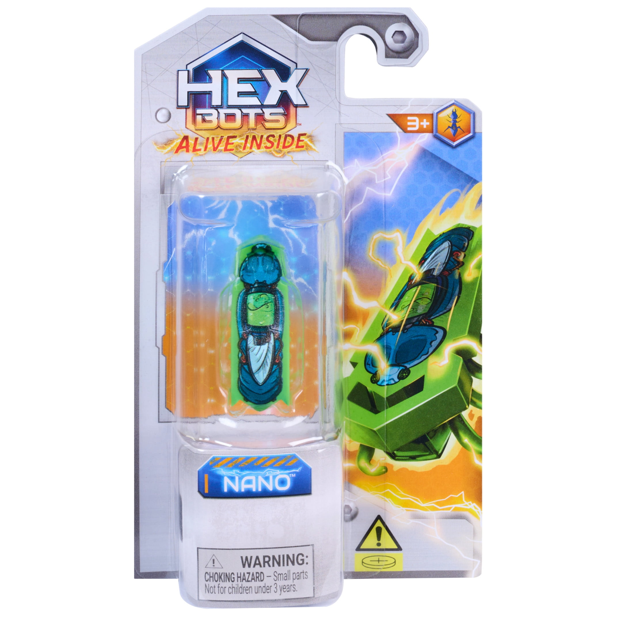 HEX BOTS Nano Single, Autonomous Mini Robot Toys with Vibration Technology, Ages 3 & Up