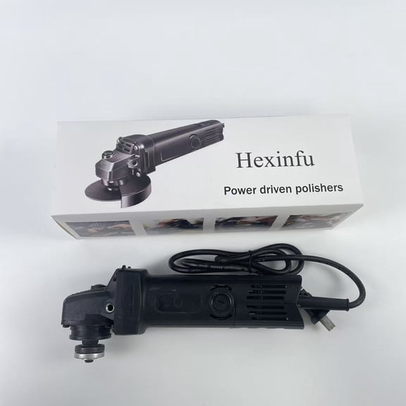 Hexinfu Power driven polishers ,Variable-Speed Angle Grinder with Paddle Switch, Black
