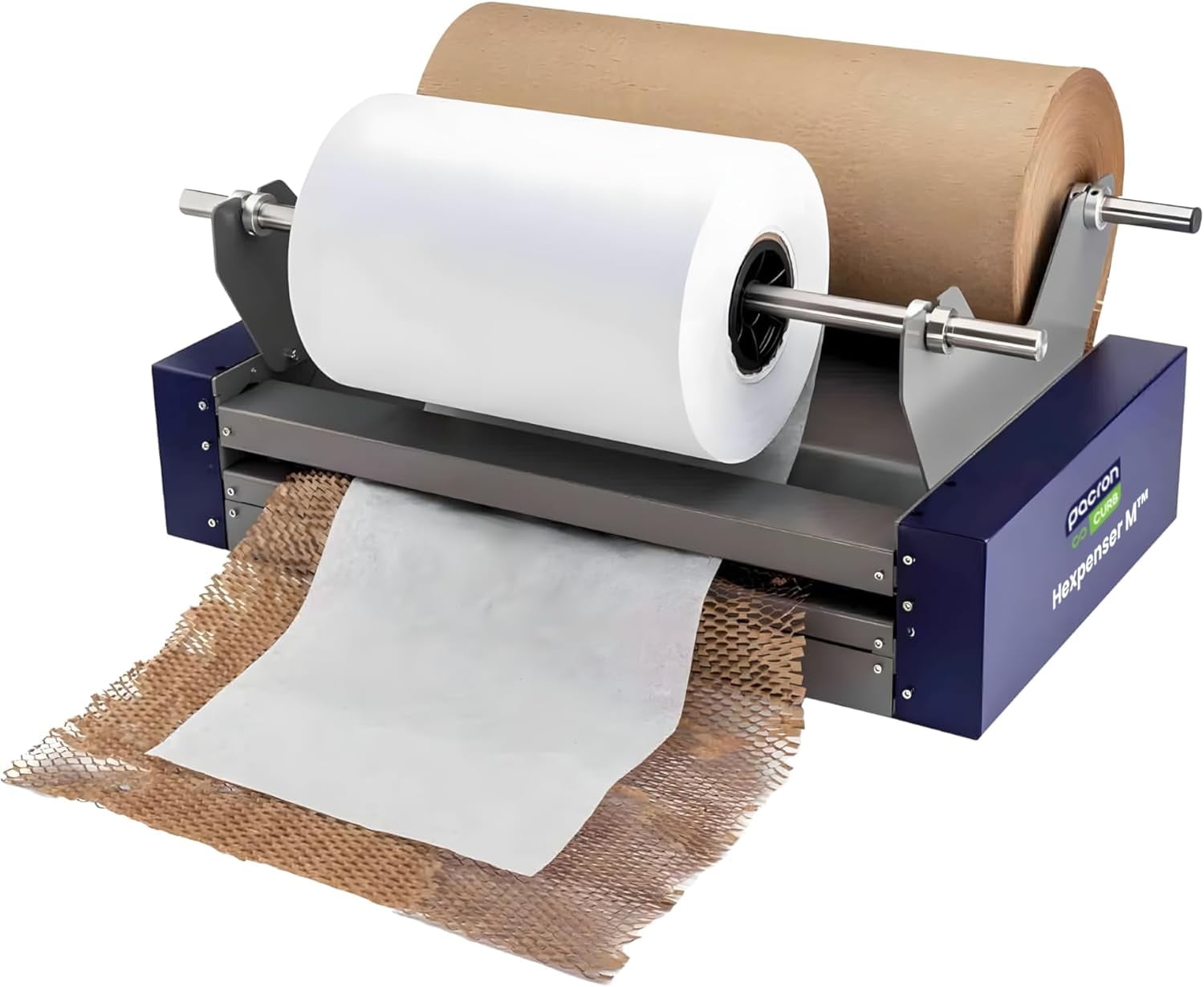 Hexspenser E Electric Honeycomb Paper Dispenser – 3 Modes, 54ft/min High-Speed Expanding & Cutting – Adjustable Speed, Timer & Pedal Control – Eco-Friendly Kraft Paper Packing Machine