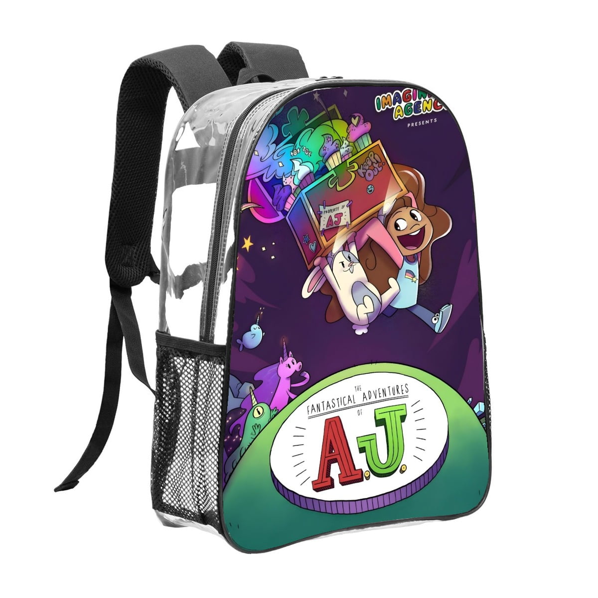 Hey AJ-theme Clear Backpack Heavy Duty Transparent Bag See Through ...