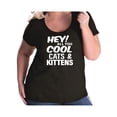 thumbnail image 1 of Hey! All you cool cats & kittens Womens Plus Size Scoopneck Tee, 1 of 1