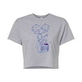 thumbnail image 1 of Hey Arnold! - 3D Arnold - Juniors Cropped Cotton Blend T-Shirt, 1 of 5