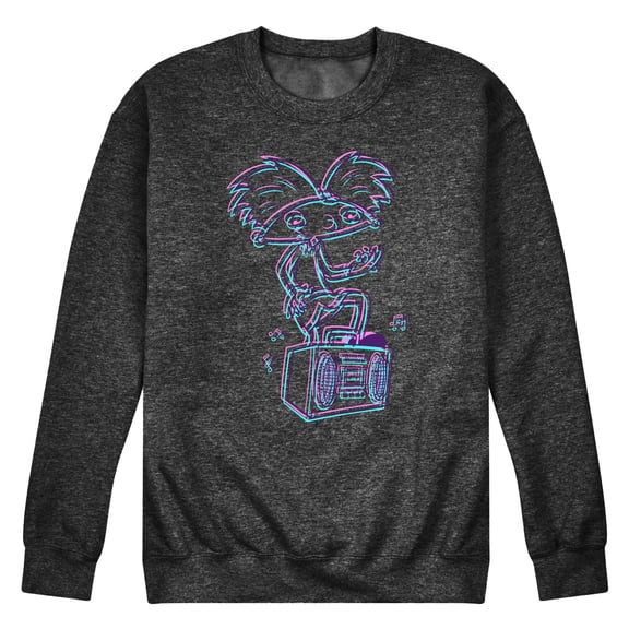 Hey Arnold! - 3D Arnold - Men's Crew Neck Fleece Pullover