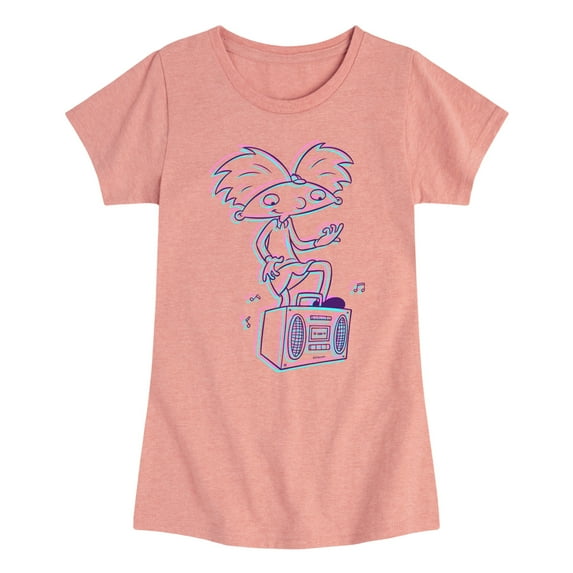 Hey Arnold! - 3D Arnold - Toddler And Youth Girls Short Sleeve Graphic T-Shirt