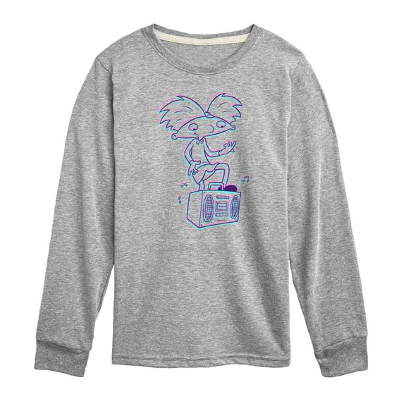 Hey Arnold! - 3D Arnold - Toddler And Youth Long Sleeve Graphic T-Shirt