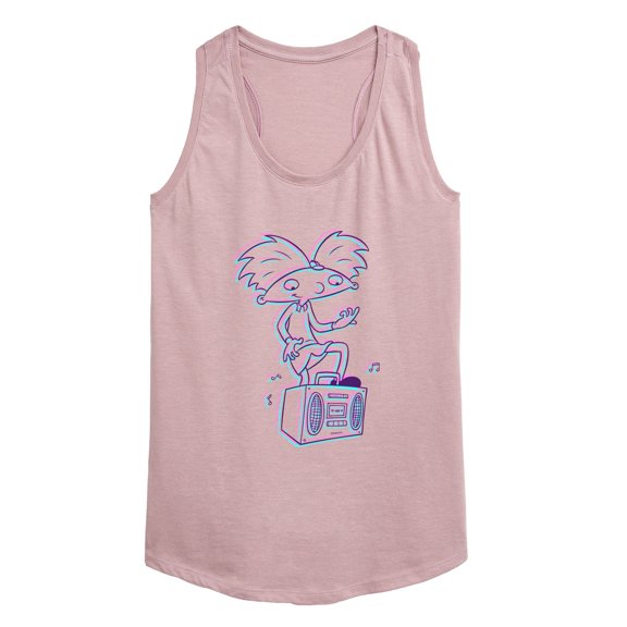 Hey Arnold! - 3D Arnold - Women's Racerback Tank Top
