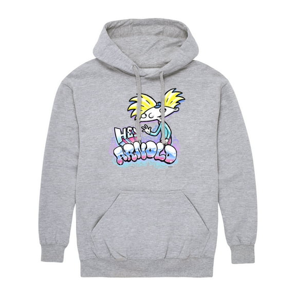 Hey Arnold! - Graffiti Arnold - Men's Pullover Hooded Fleece Sweatshirt