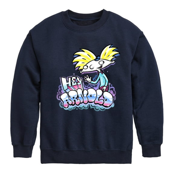 Hey Arnold! - Graffiti Arnold - Toddler And Youth Crewneck Fleece Sweatshirt