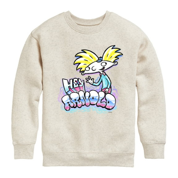 Hey Arnold! - Graffiti Arnold - Toddler And Youth Crewneck Fleece Sweatshirt
