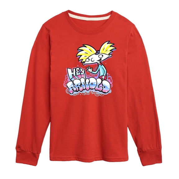 Hey Arnold! - Graffiti Arnold - Toddler And Youth Long Sleeve Graphic T-Shirt