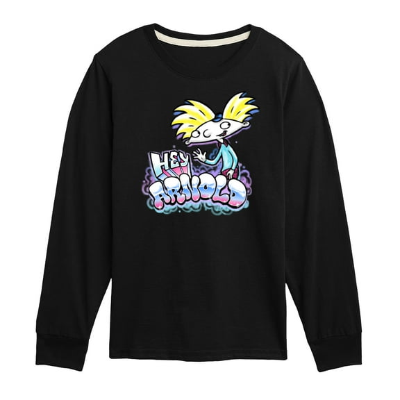 Hey Arnold! - Graffiti Arnold - Toddler And Youth Long Sleeve Graphic T-Shirt