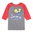 thumbnail image 1 of Hey Arnold! - Airbrush Arnold - Toddler And Youth Raglan Graphic T-Shirt, 1 of 6