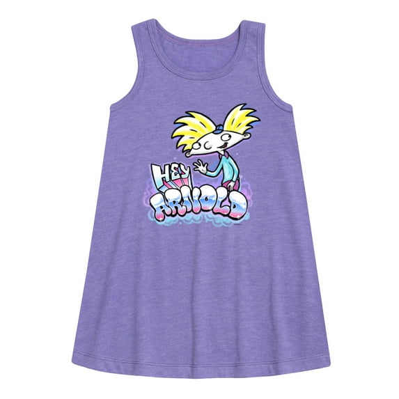 Hey Arnold! - Airbrush Arnold - Toddler and Youth Girls A-line Dress
