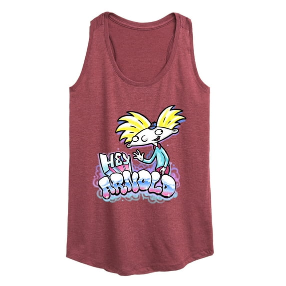 Hey Arnold! - Graffiti Arnold - Women's Racerback Tank Top