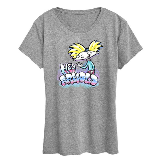 Hey Arnold! - Graffiti Arnold - Women's Short Sleeve Graphic T-Shirt